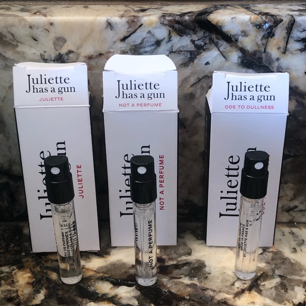 Set of 3 Juliette has a Gun Mixed Sample Vial Spray 1.7ml Each